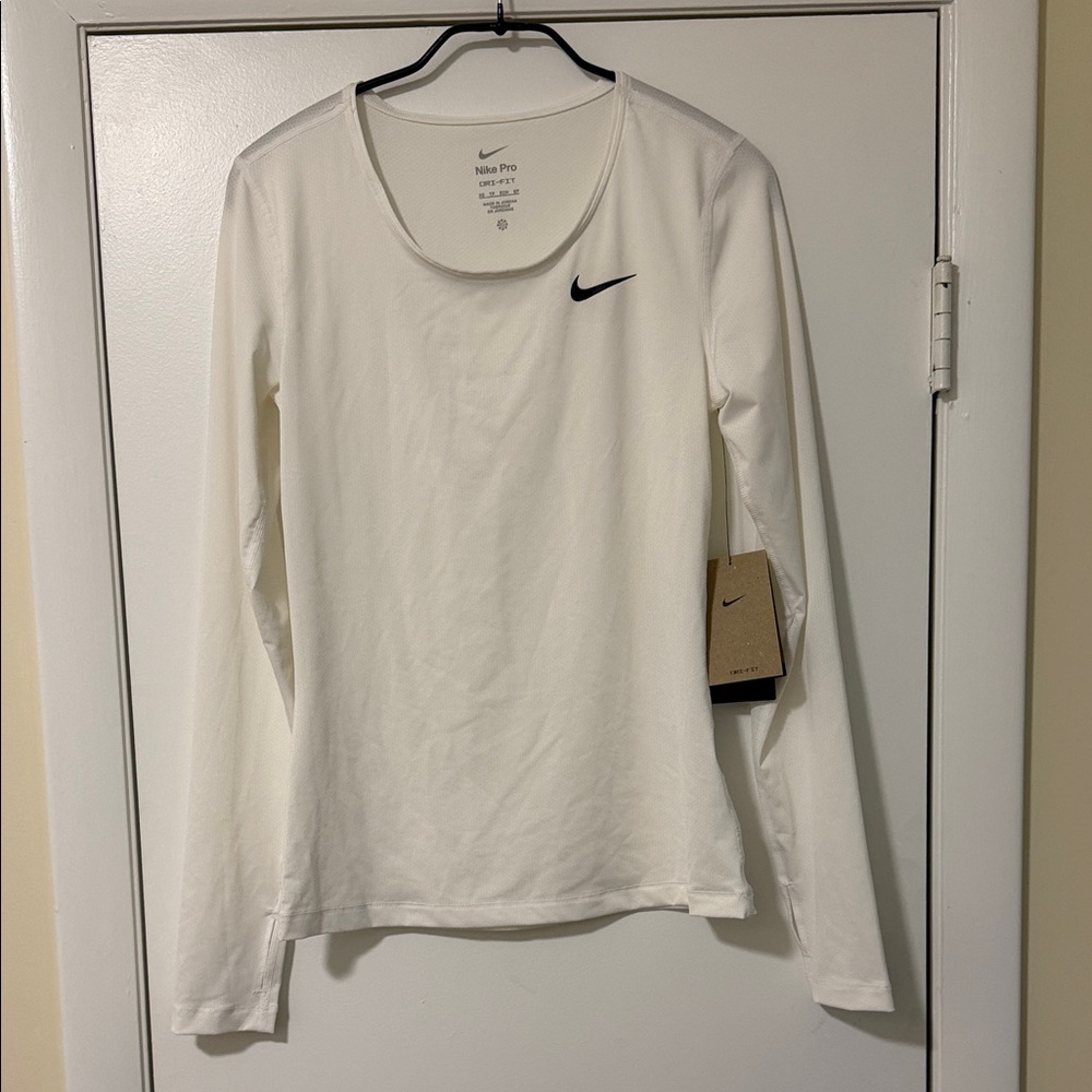 Nike Women's White Long Sleeve Tee